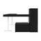 Bestar Bestar Viva 72W L-Shaped Standing Desk with Credenza and Shelving Unit in black 19851-18 - alternate 10